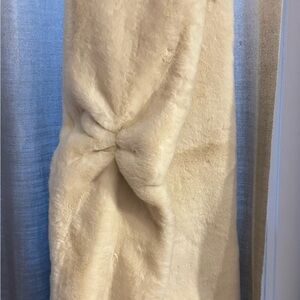 Springs Faux Fur Scarf With Zippered Pocket